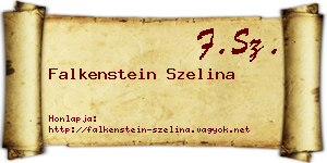 Falkenstein Szelina névjegykártya